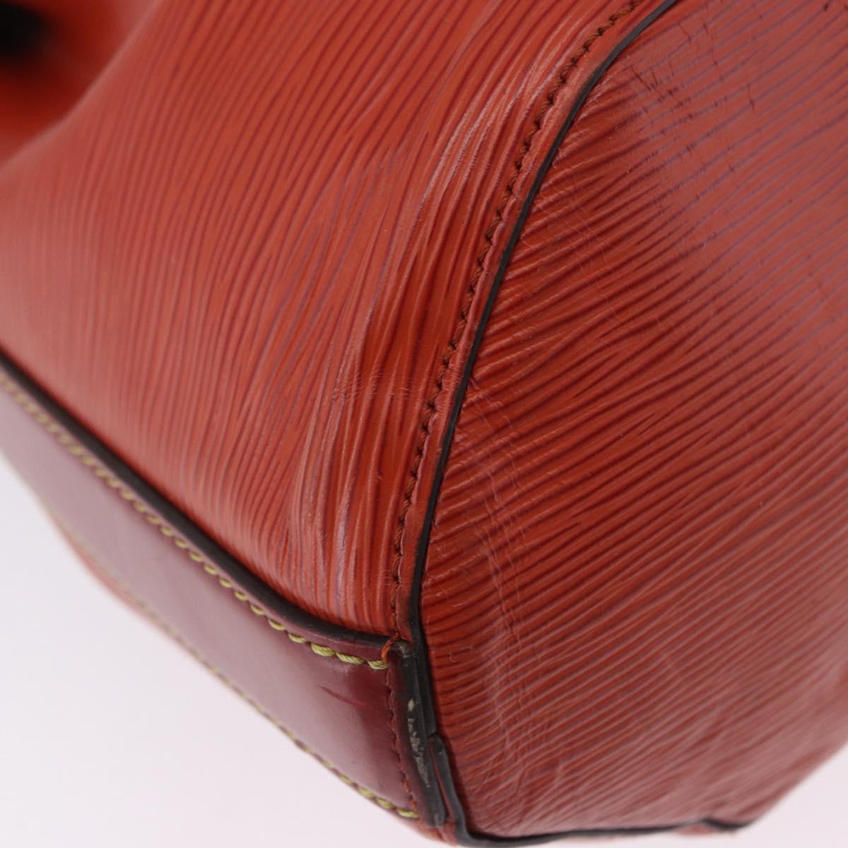 LOUIS VUITTON Epi Twist Bucket Shoulder Bag Red Silver M52927 LV Auth 196905
