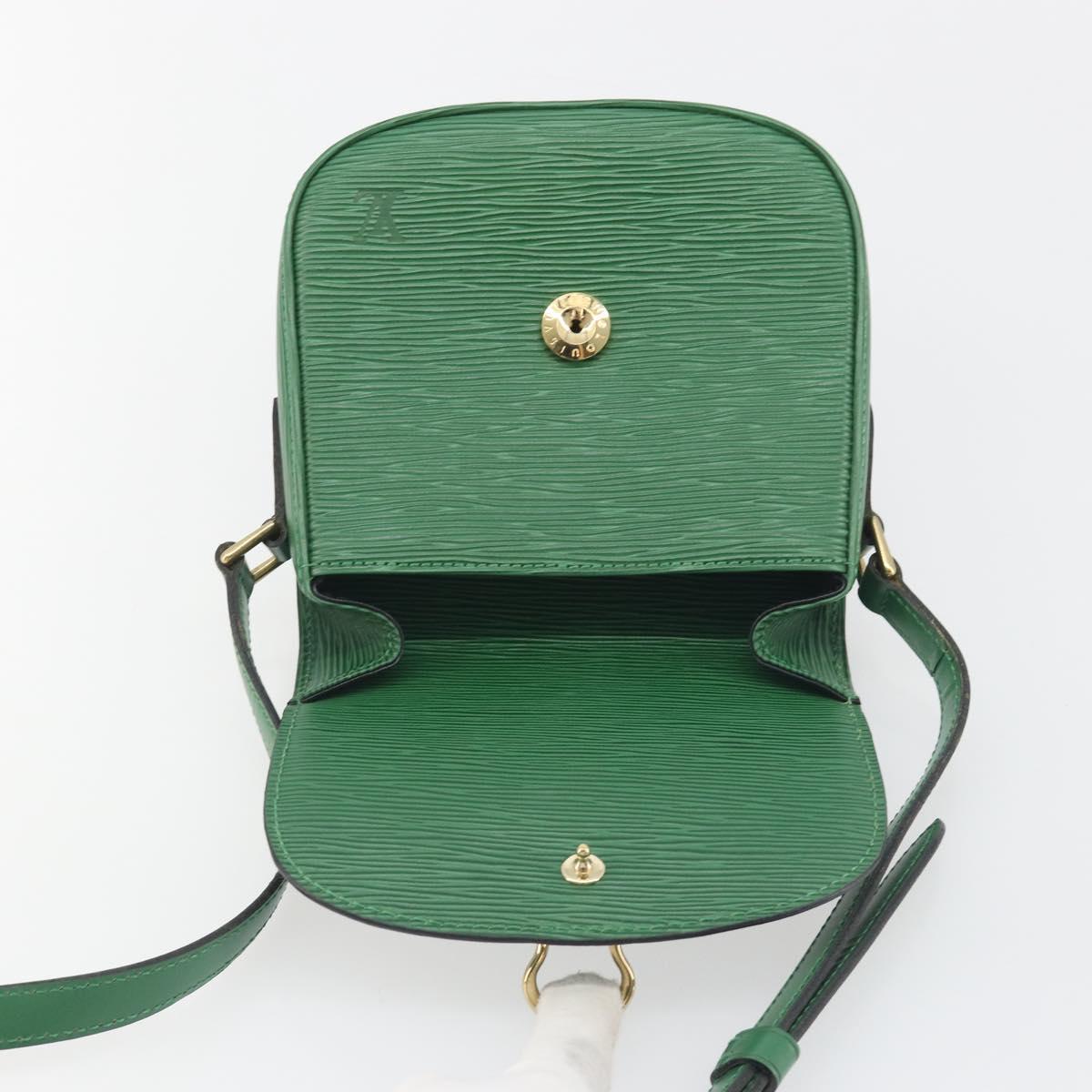 LOUIS VUITTON Epi Saint Cloud PM Shoulder Bag Green M52214 LV Auth 196906A