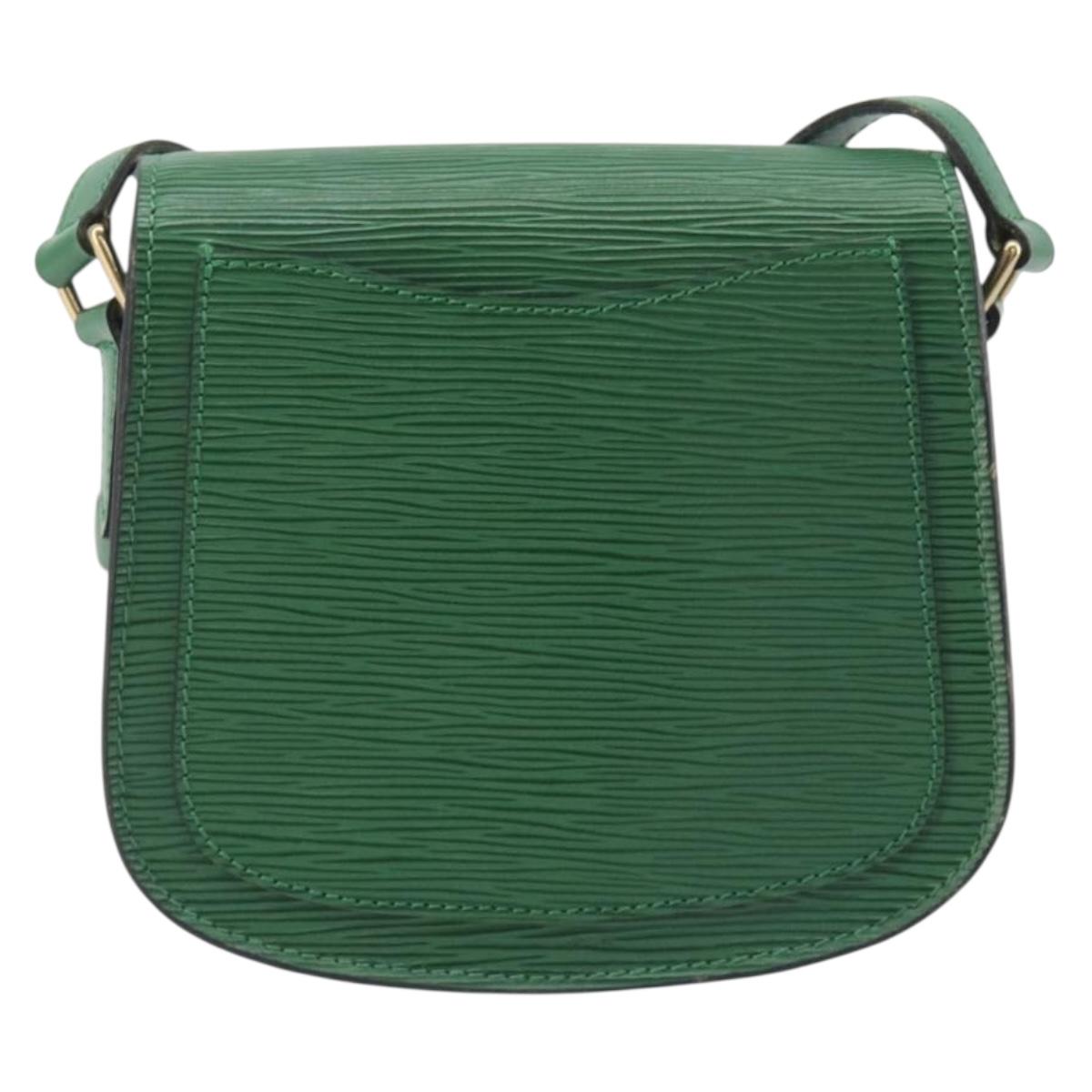 LOUIS VUITTON Epi Saint Cloud PM Shoulder Bag Green M52214 LV Auth 196906A