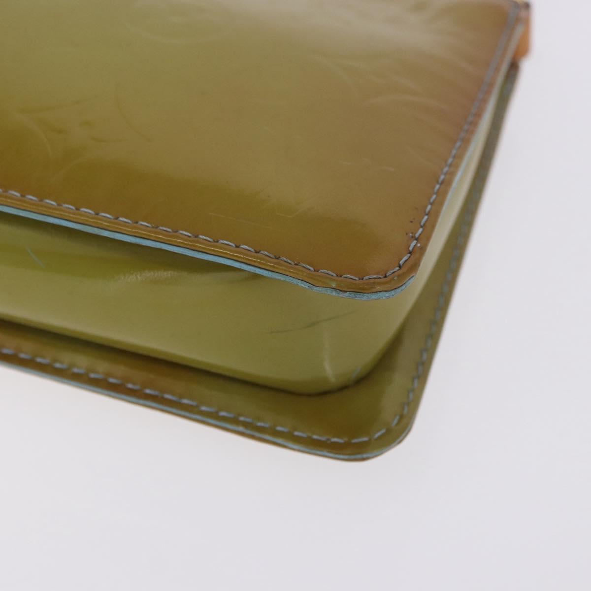 LOUIS VUITTON Monogram Vernis Lexington Pouch Baby Blue M91011 LV Auth 196907
