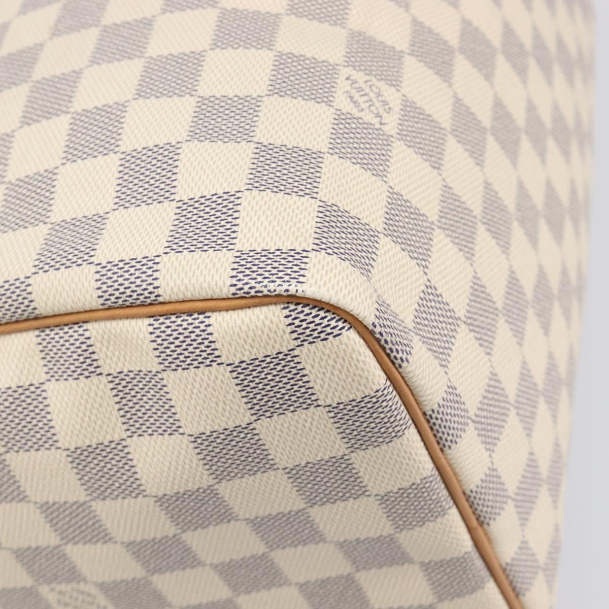 LOUIS VUITTON Damier Azur Speedy 30 Hand Bag N41533 LV Auth 196914SAV