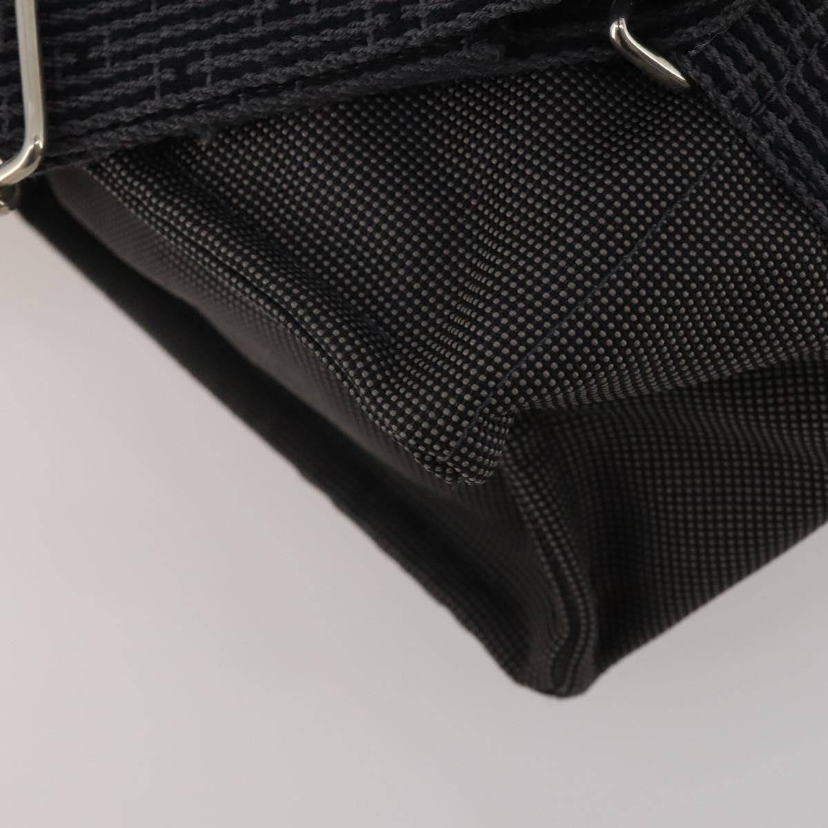 HERMES Sac A Dos Backpack Canvas Gray Silver Auth 196918A