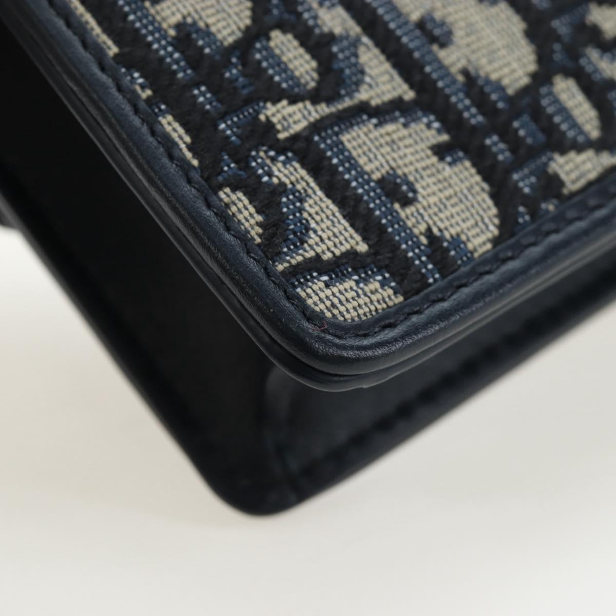 Christian Dior Trotter Canvas Dior 30 Montaigne Bag 2way Navy Gold Auth 196920SAM