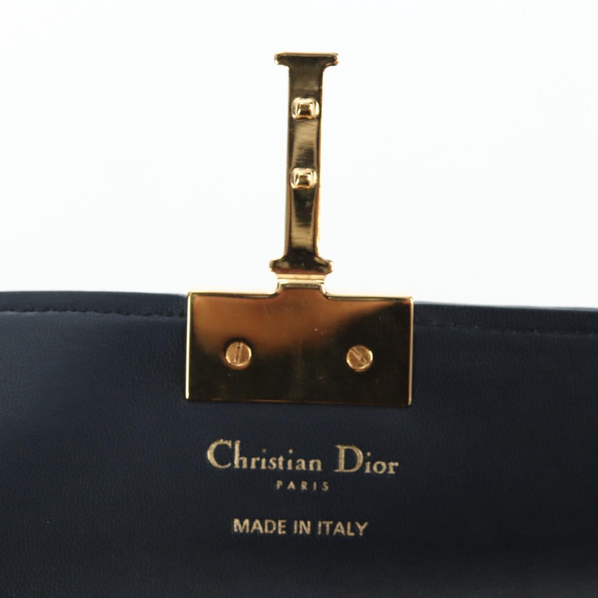 Christian Dior Trotter Canvas Dior 30 Montaigne Bag 2way Navy Gold Auth 196920SAM