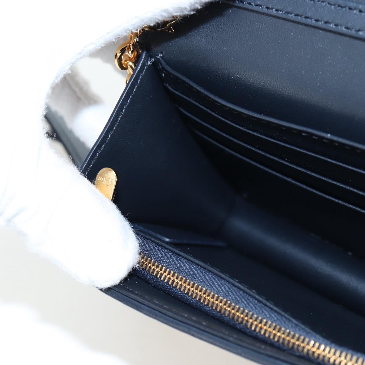 Christian Dior Trotter Canvas Dior 30 Montaigne Bag 2way Navy Gold Auth 196920SAM