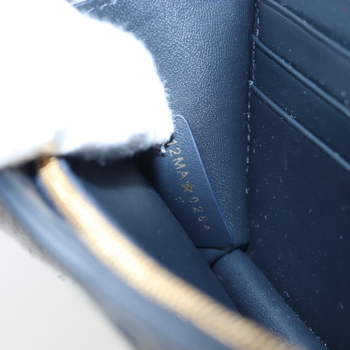 Christian Dior Trotter Canvas Dior 30 Montaigne Bag 2way Navy Gold Auth 196920SAM
