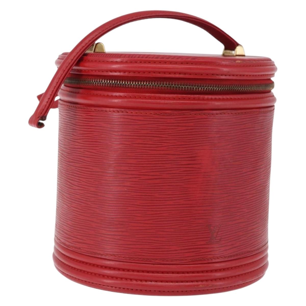 LOUIS VUITTON Epi Cannes Hand Bag Red M48037 LV Auth 196923
