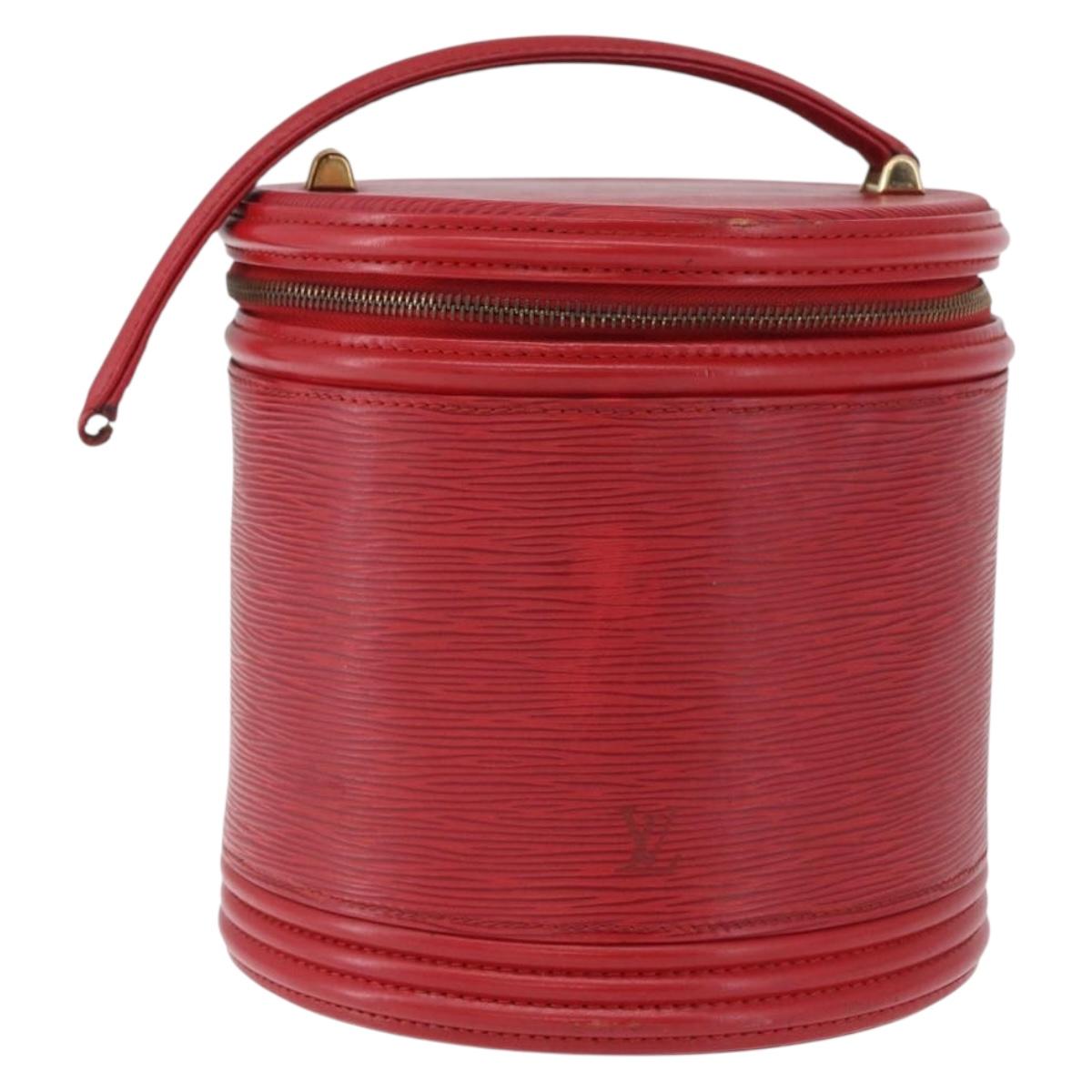 LOUIS VUITTON Epi Cannes Hand Bag Red M48037 LV Auth 196923