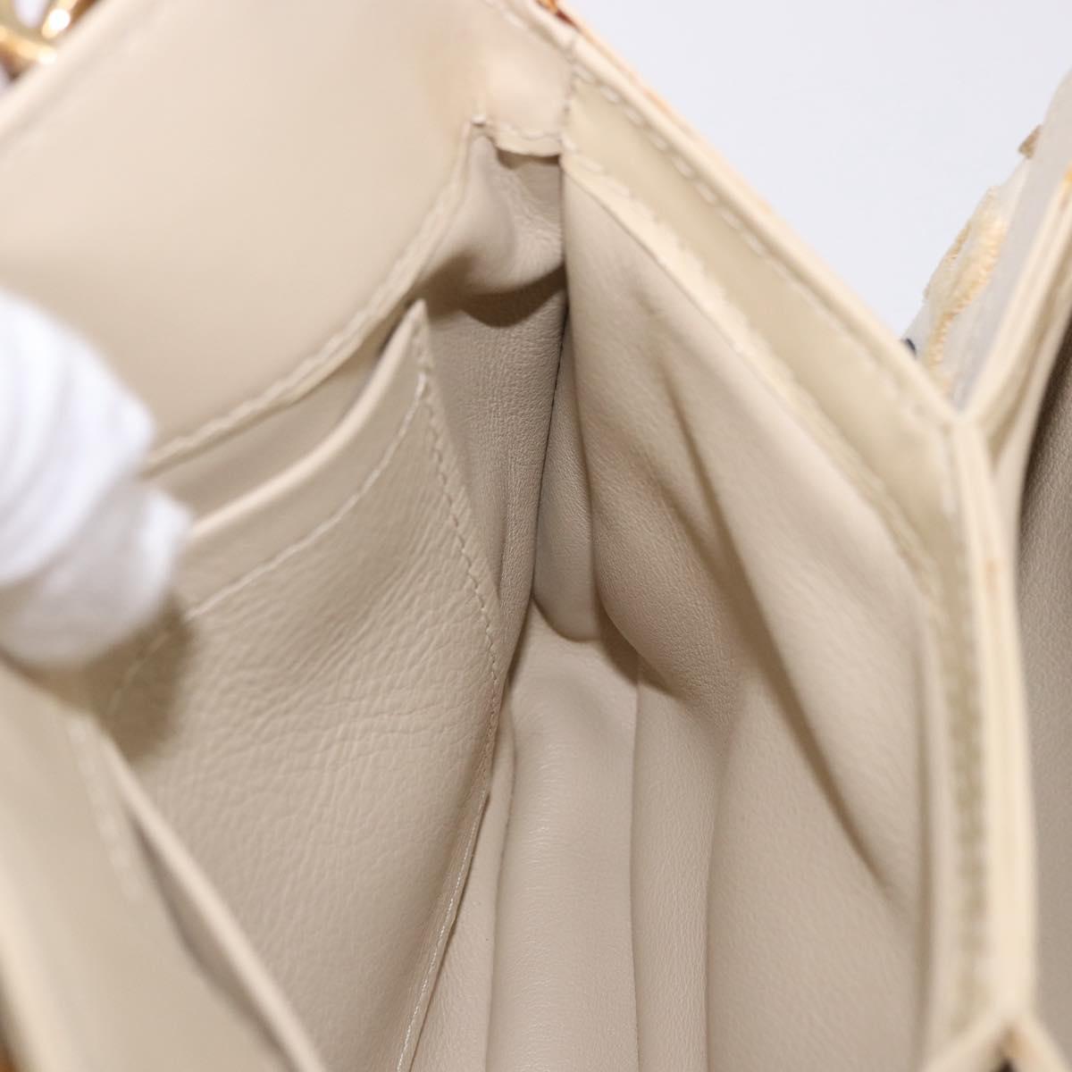 LOUIS VUITTON Monogram Charm Mini Linda Hand Bag Ivory LV Auth 196930M