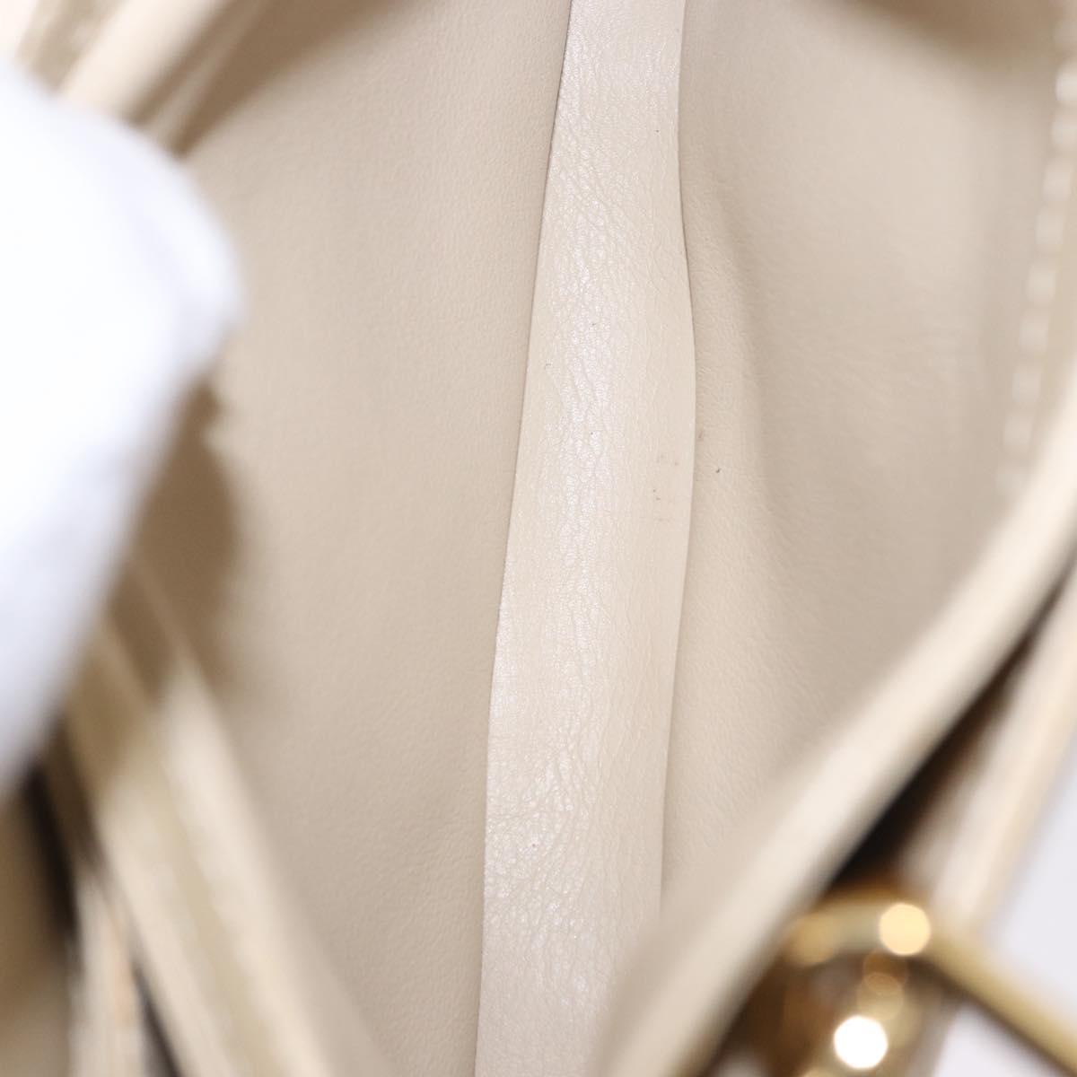 LOUIS VUITTON Monogram Charm Mini Linda Hand Bag Ivory LV Auth 196930M