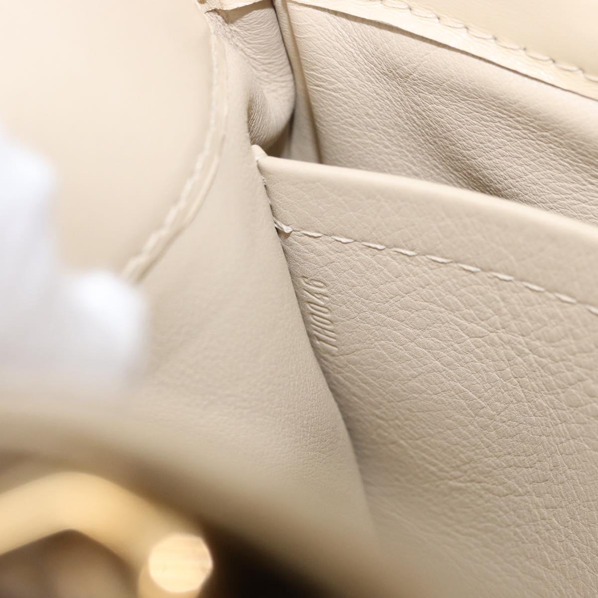LOUIS VUITTON Monogram Charm Mini Linda Hand Bag Ivory LV Auth 196930M