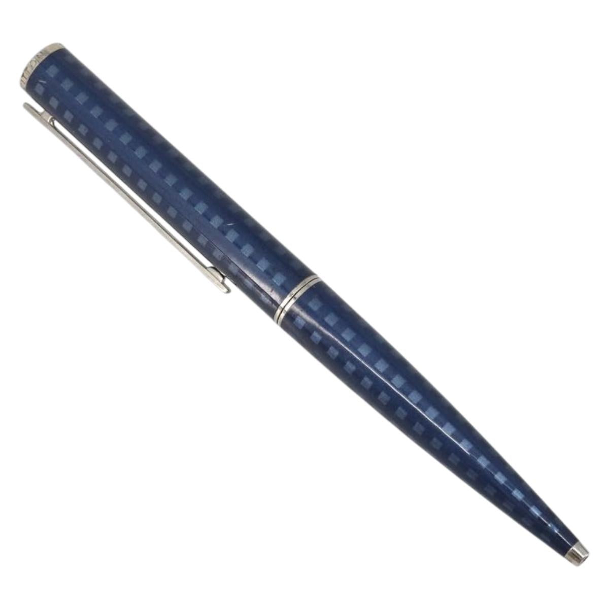 LOUIS VUITTON Jet Rack Ballpoint Pen metal Blue N79155 LV Auth 196940