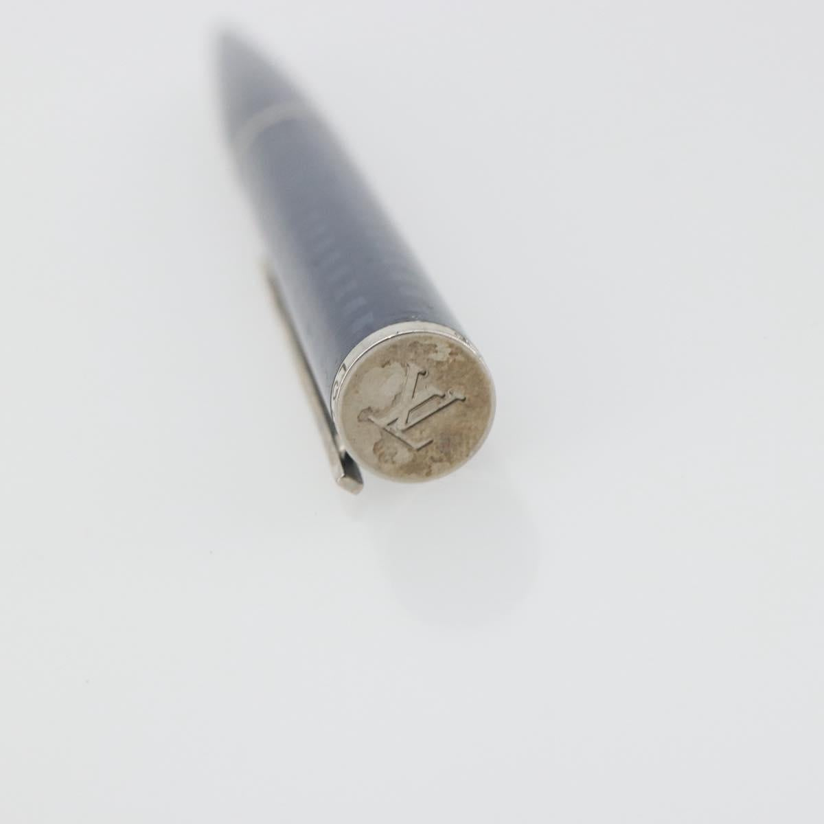 LOUIS VUITTON Jet Rack Ballpoint Pen metal Blue N79155 LV Auth 196940