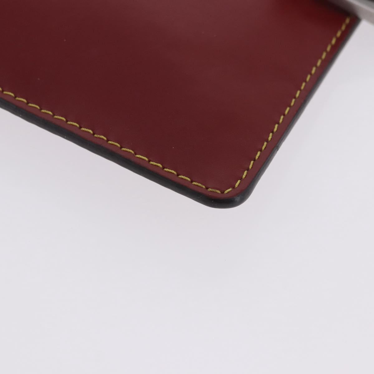 LOUIS VUITTON Epi Twist Bucket Pouch Pouch Red Silver LV Auth 196949