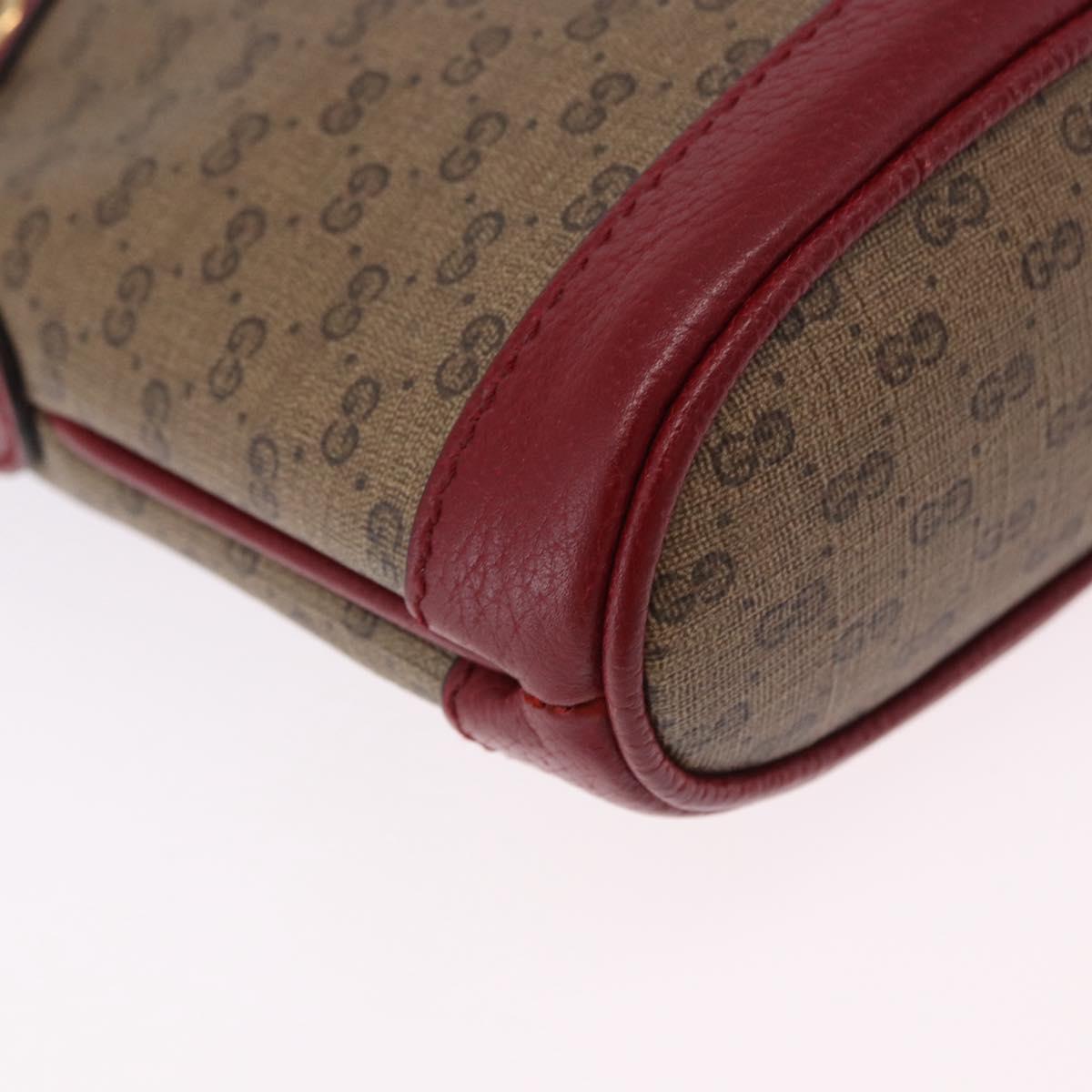 GUCCI Micro GG Supreme Fujiko-Pro Bag PVC Beige Gold 647801 Auth 196955M