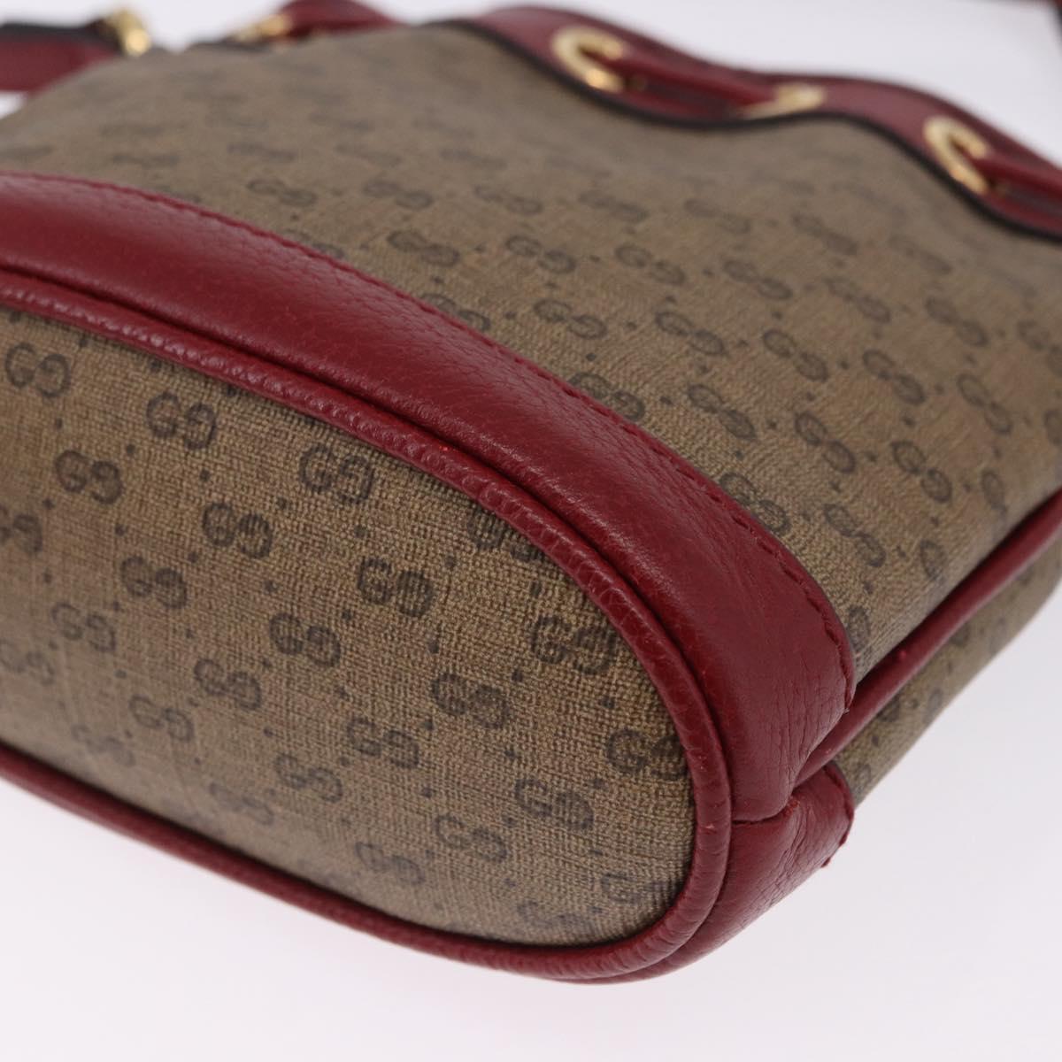 GUCCI Micro GG Supreme Fujiko-Pro Bag PVC Beige Gold 647801 Auth 196955M