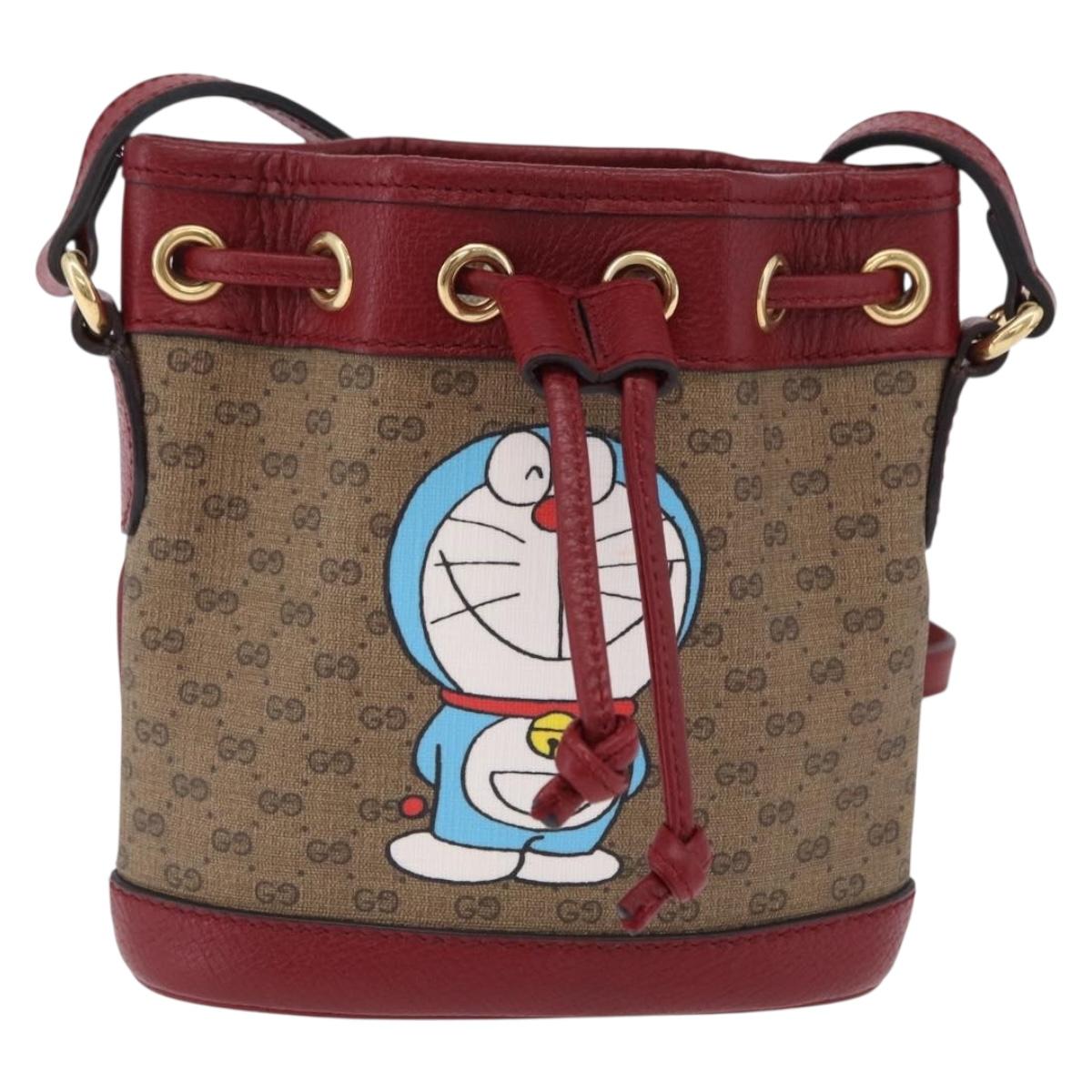 GUCCI Micro GG Supreme Fujiko-Pro Bag PVC Beige Gold 647801 Auth 196955M