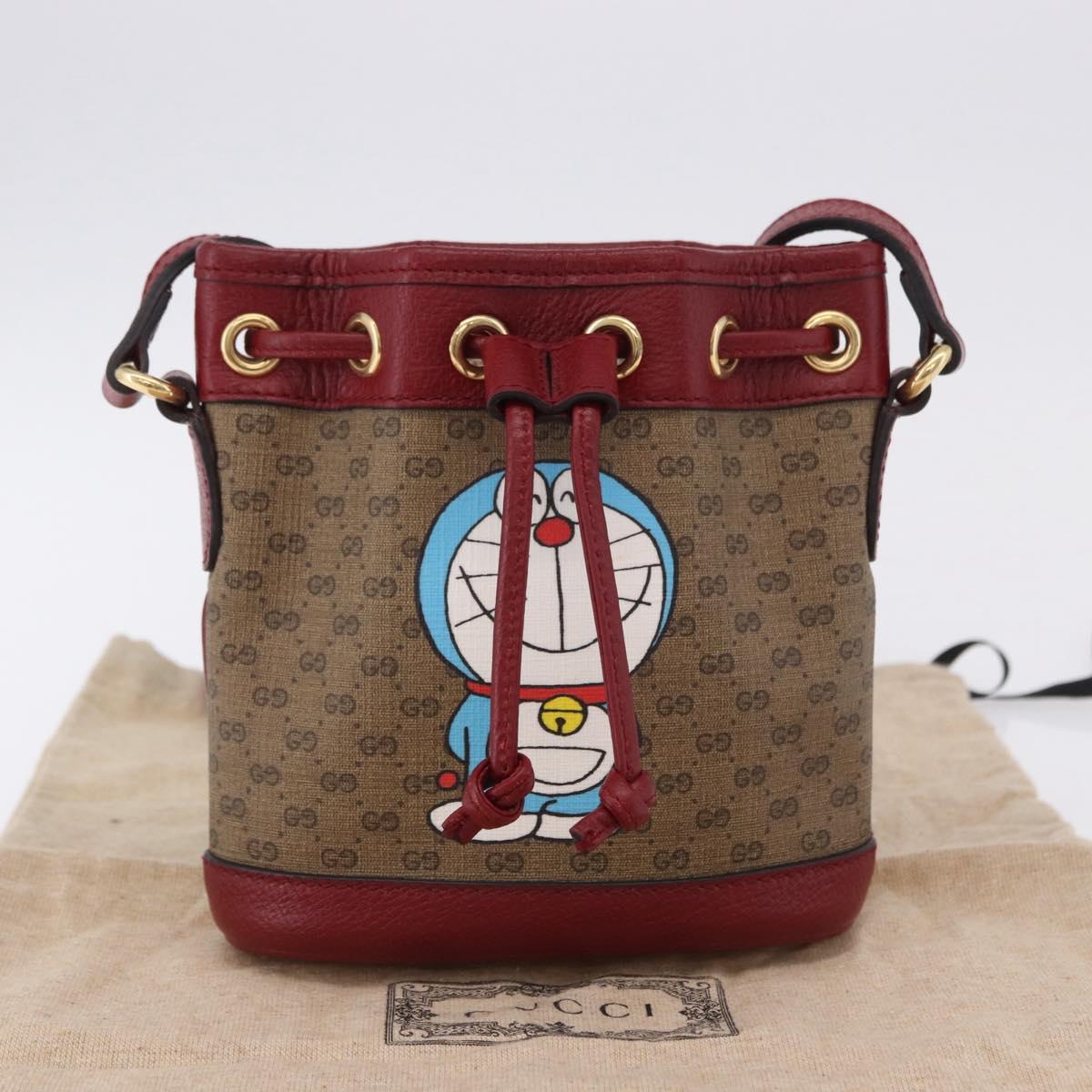 GUCCI Micro GG Supreme Fujiko-Pro Bag PVC Beige Gold 647801 Auth 196955M