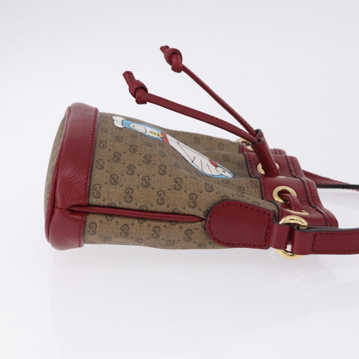 GUCCI Micro GG Supreme Fujiko-Pro Bag PVC Beige Gold 647801 Auth 196955M