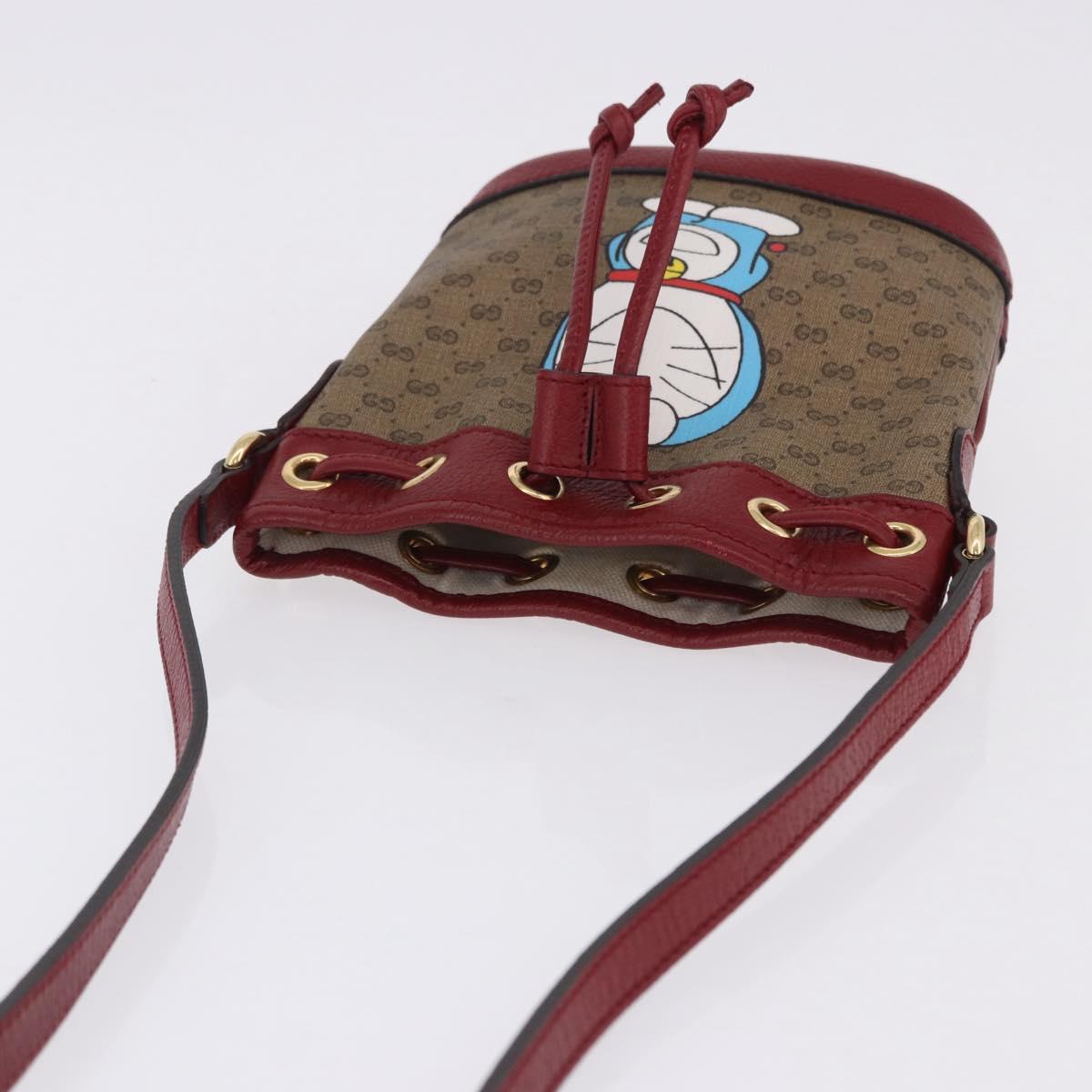 GUCCI Micro GG Supreme Fujiko-Pro Bag PVC Beige Gold 647801 Auth 196955M