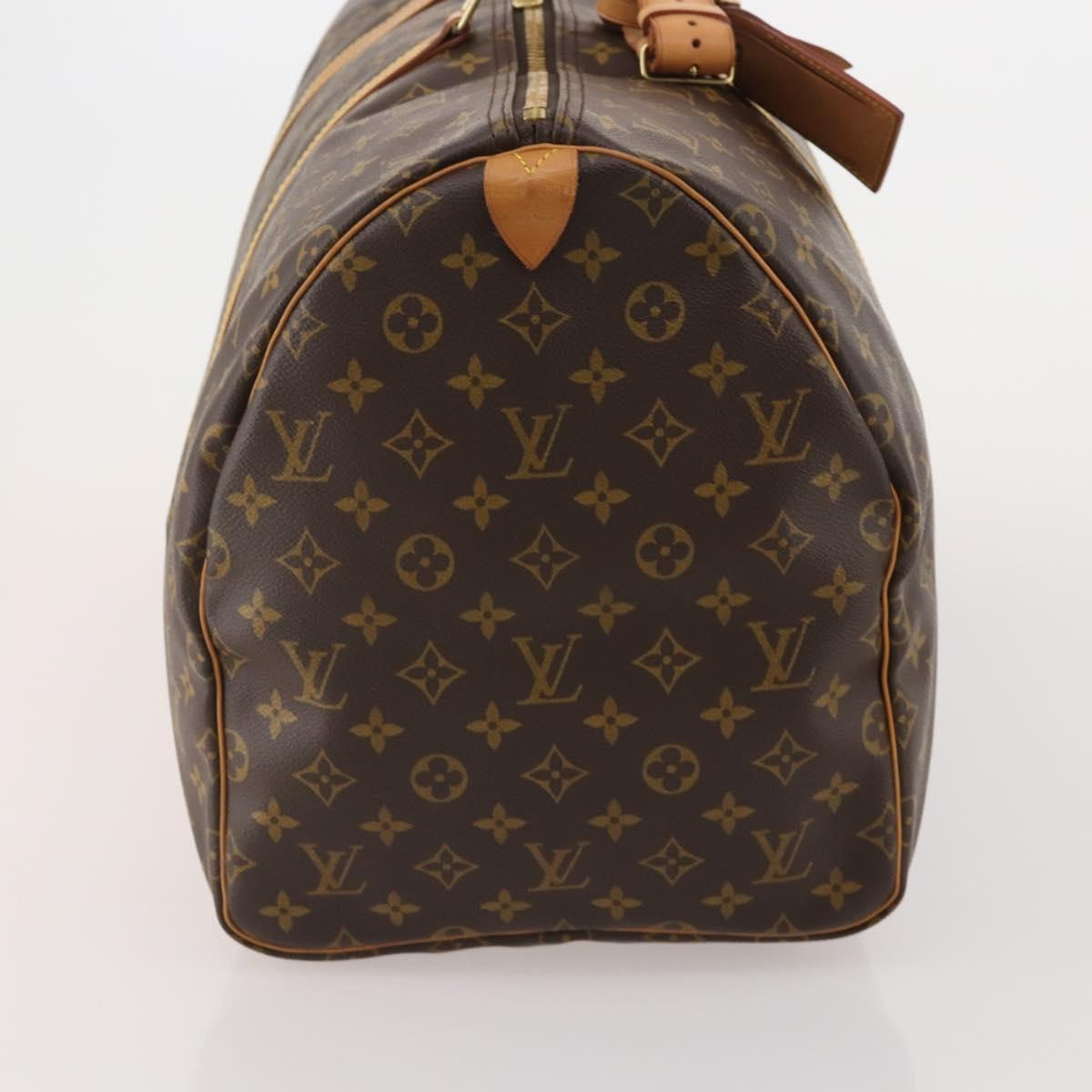 LOUIS VUITTON Monogram Keepall 55 Boston Bag M41424 LV Auth 196969V