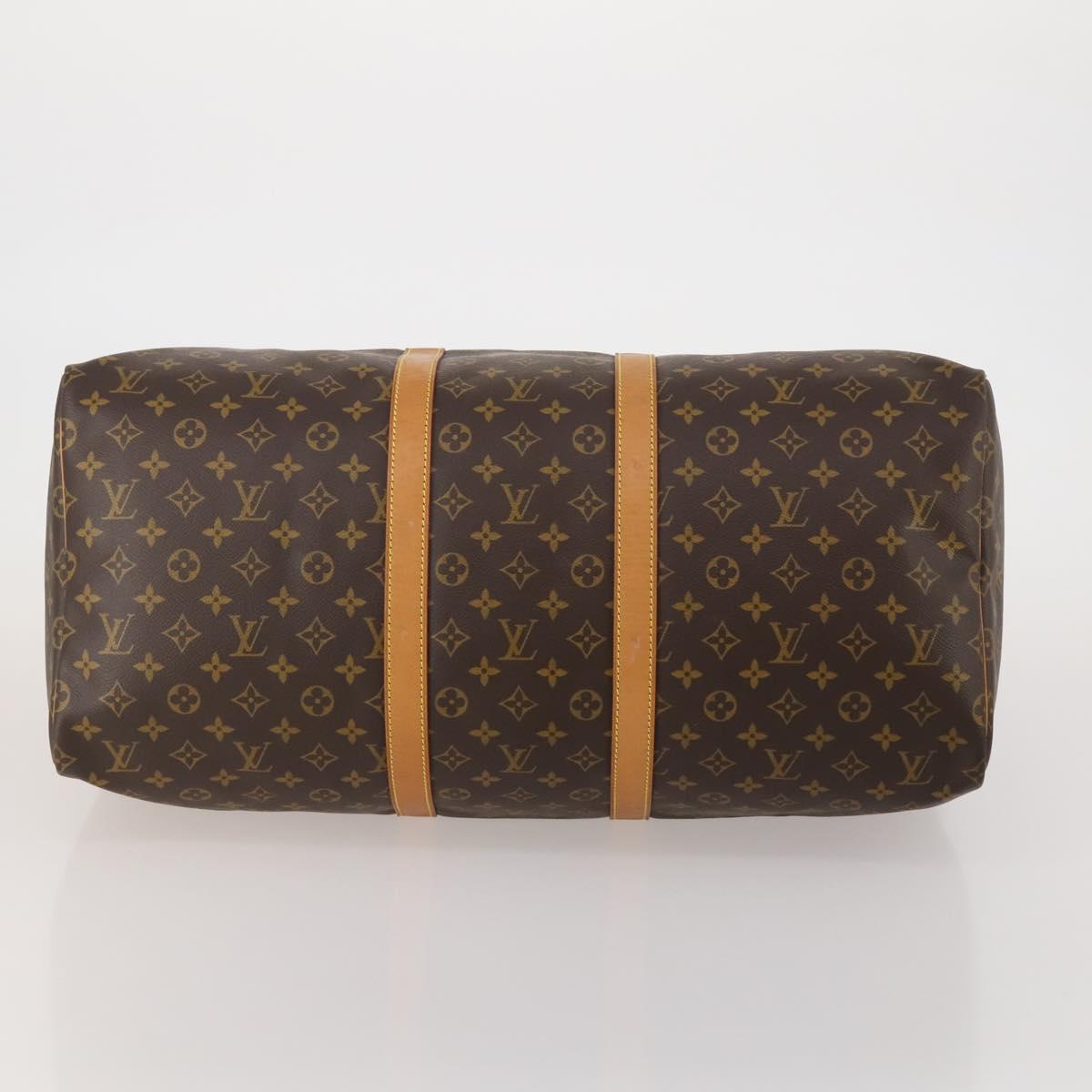 LOUIS VUITTON Monogram Keepall 55 Boston Bag M41424 LV Auth 196969V