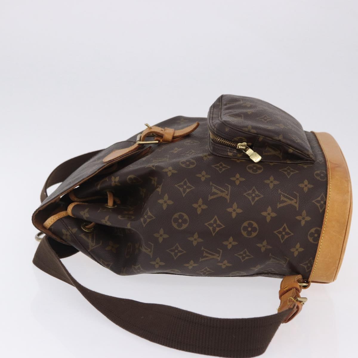 LOUIS VUITTON Monogram Montsouris GM Backpack M51135 LV Auth 196971