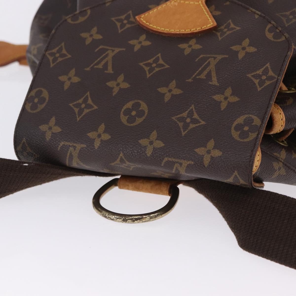 LOUIS VUITTON Monogram Montsouris GM Backpack M51135 LV Auth 196971
