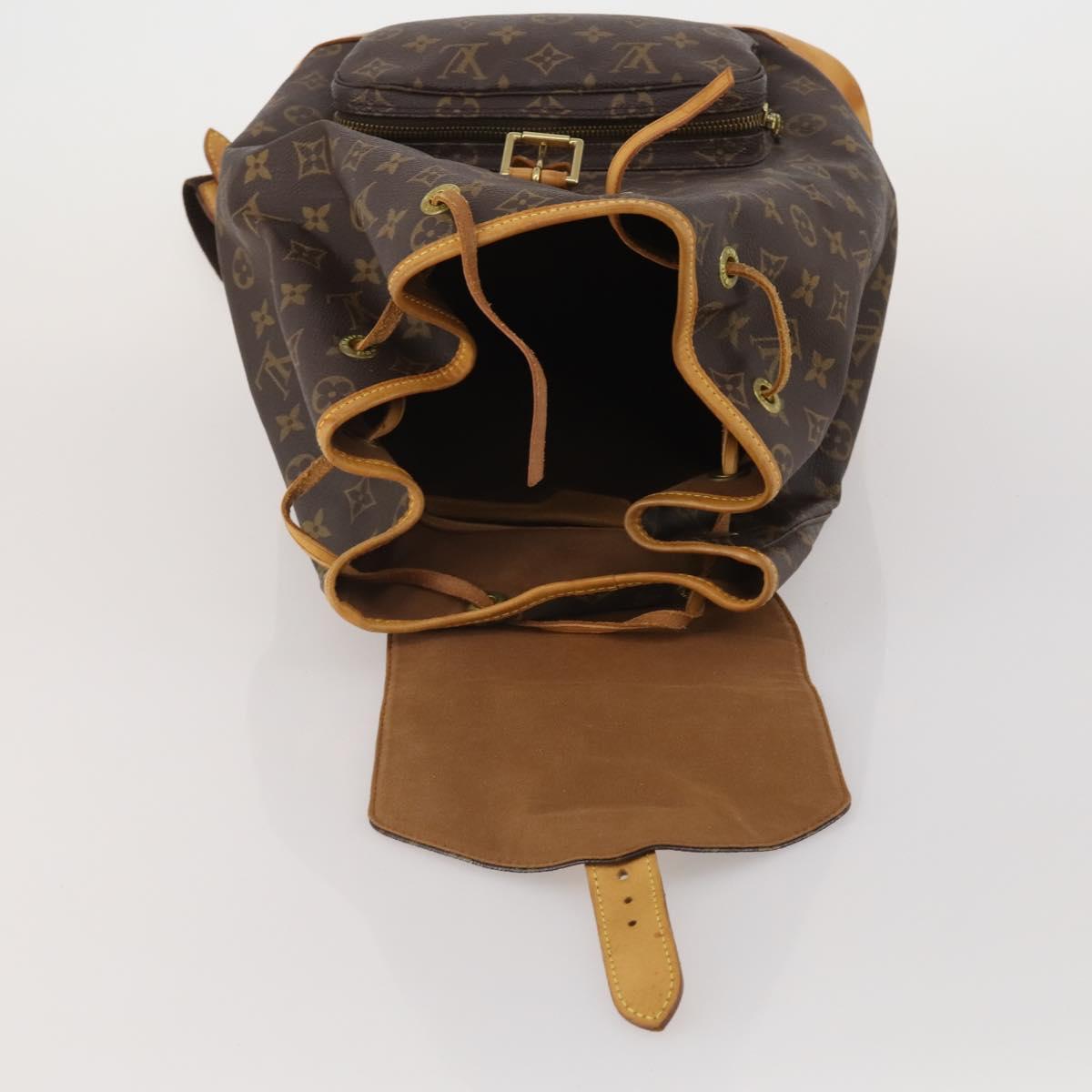 LOUIS VUITTON Monogram Montsouris GM Backpack M51135 LV Auth 197003A