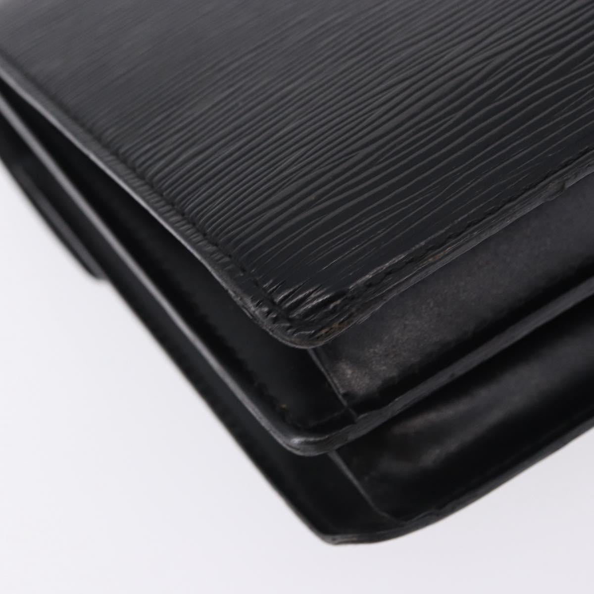 LOUIS VUITTON Epi Biface Clutch Bag Black M52322 LV Auth 197004