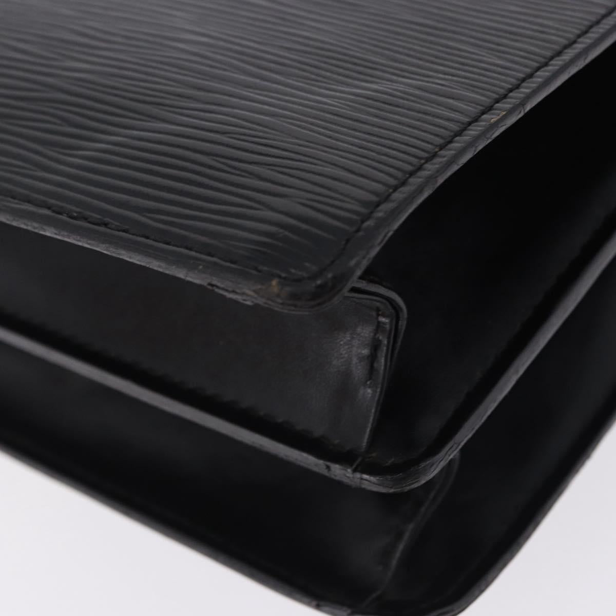 LOUIS VUITTON Epi Biface Clutch Bag Black M52322 LV Auth 197004