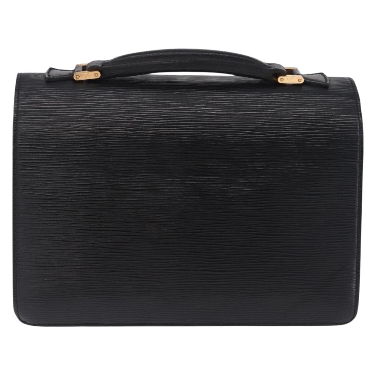 LOUIS VUITTON Epi Biface Clutch Bag Black M52322 LV Auth 197004