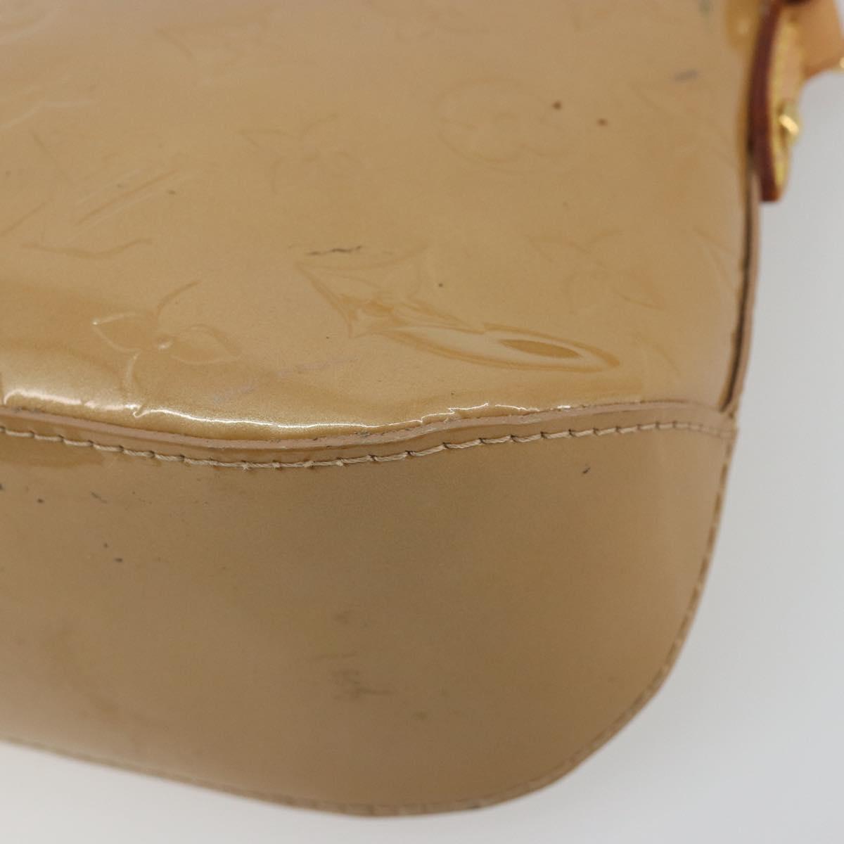 LOUIS VUITTON Monogram Vernis Minna Street Bag Noisette M91508 LV Auth 197006