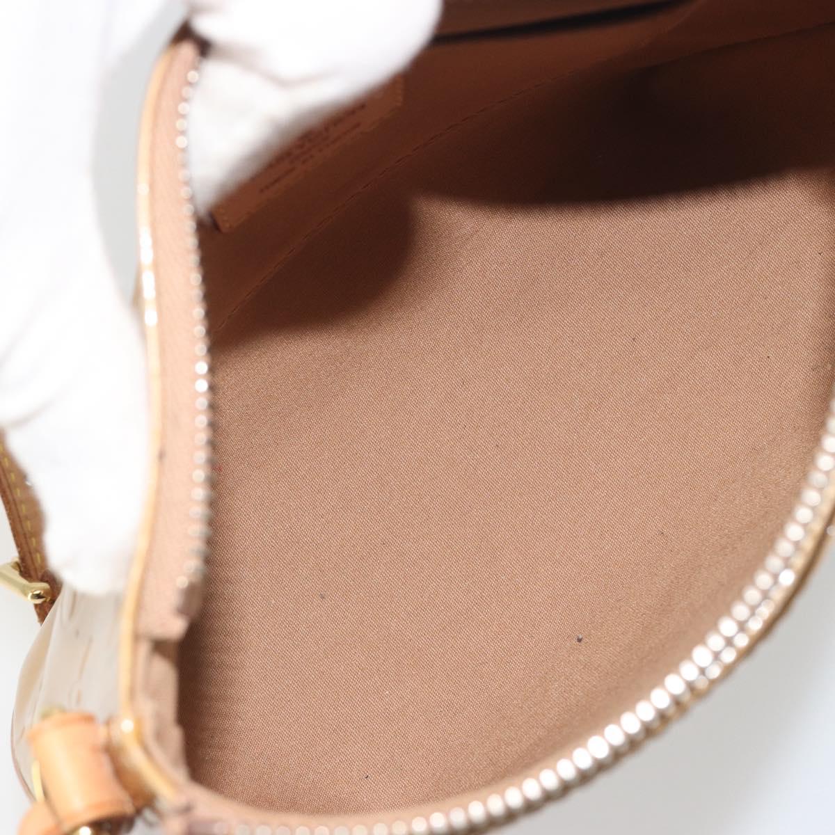 LOUIS VUITTON Monogram Vernis Minna Street Bag Noisette M91508 LV Auth 197006