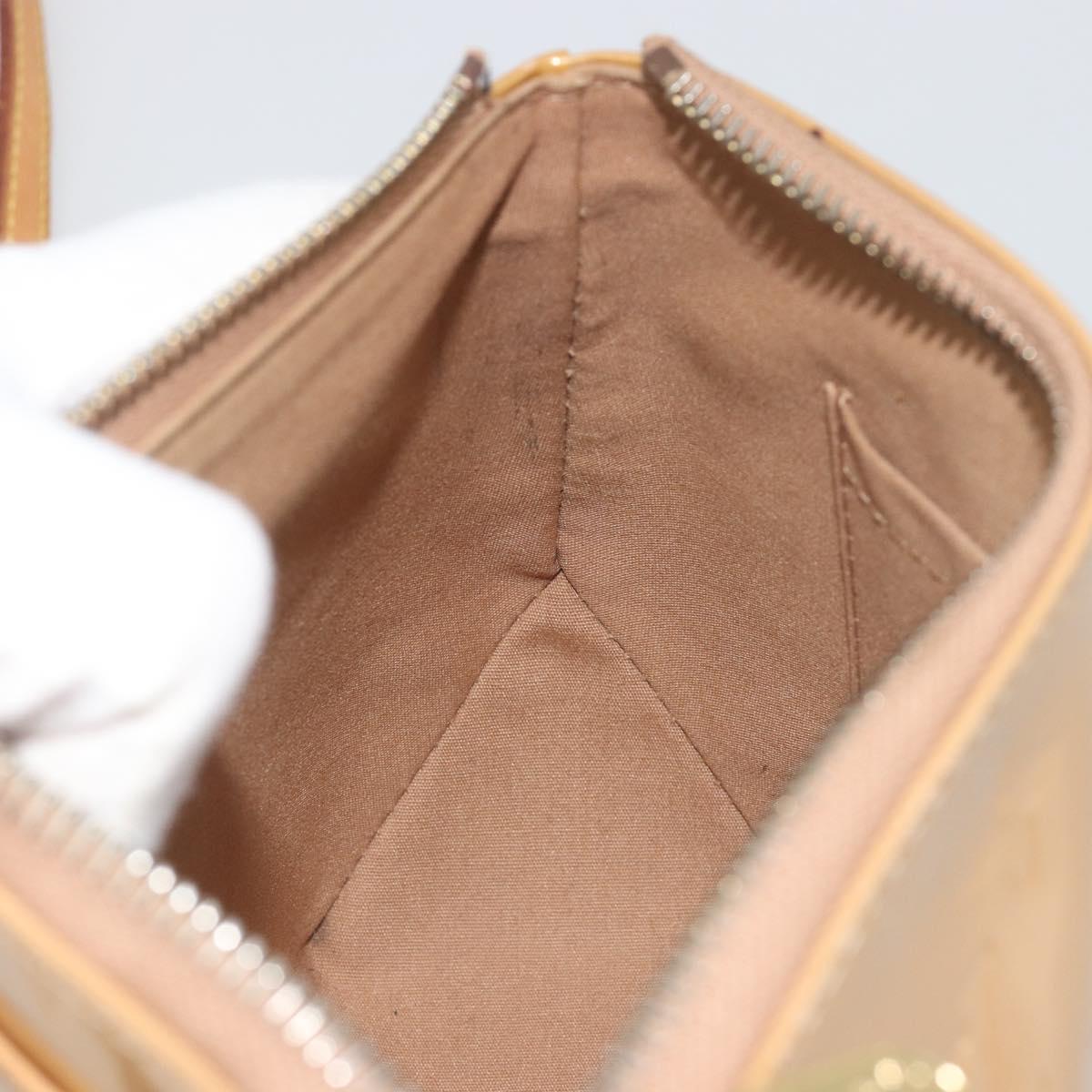 LOUIS VUITTON Monogram Vernis Minna Street Bag Noisette M91508 LV Auth 197006