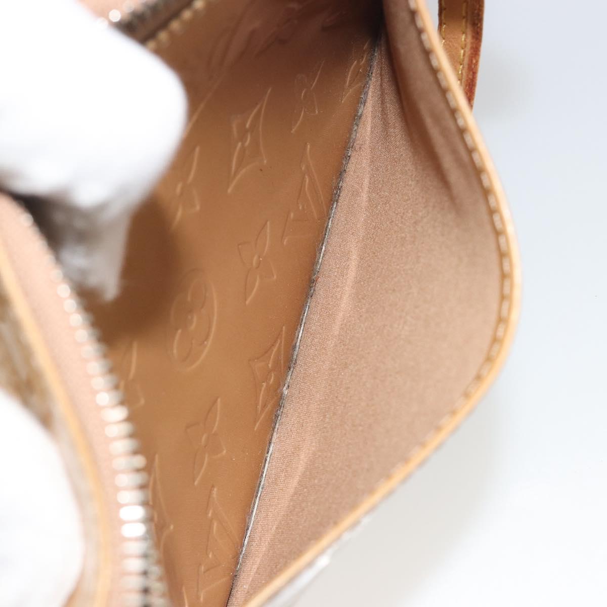 LOUIS VUITTON Monogram Vernis Minna Street Bag Noisette M91508 LV Auth 197006