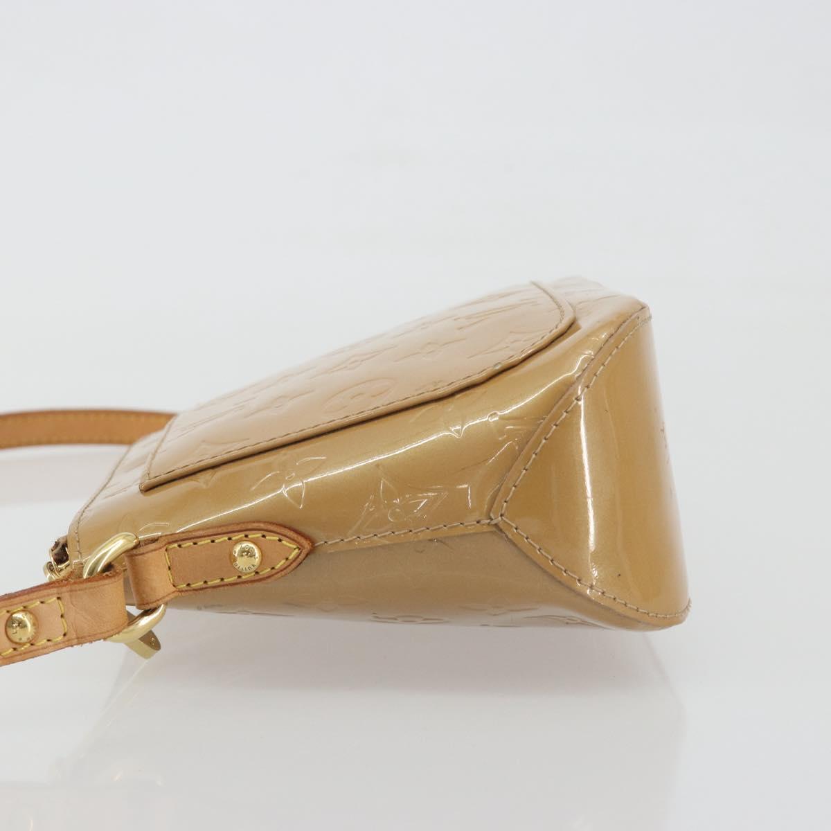 LOUIS VUITTON Monogram Vernis Minna Street Bag Noisette M91508 LV Auth 197006