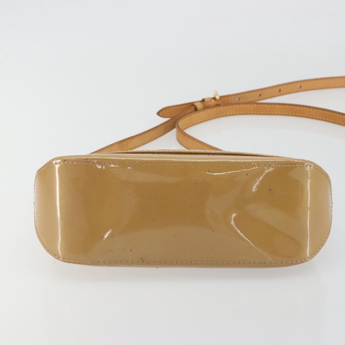 LOUIS VUITTON Monogram Vernis Minna Street Bag Noisette M91508 LV Auth 197006
