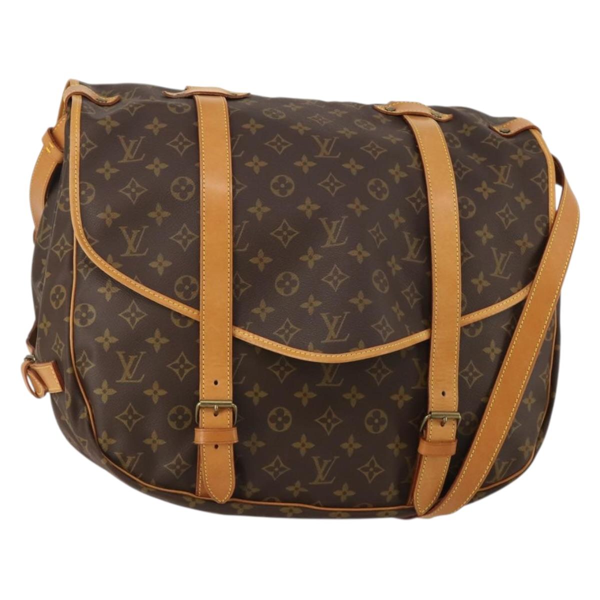 LOUIS VUITTON Monogram Saumur 43 Shoulder Bag M42252 LV Auth 197008
