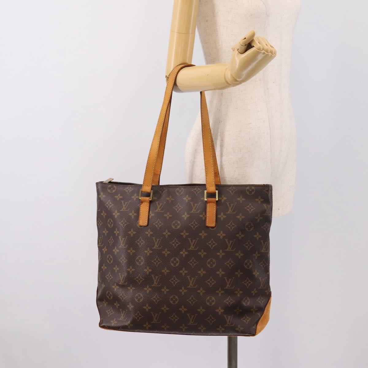 LOUIS VUITTON Monogram Cabas Mezzo Tote Bag M51151 LV Auth 197009