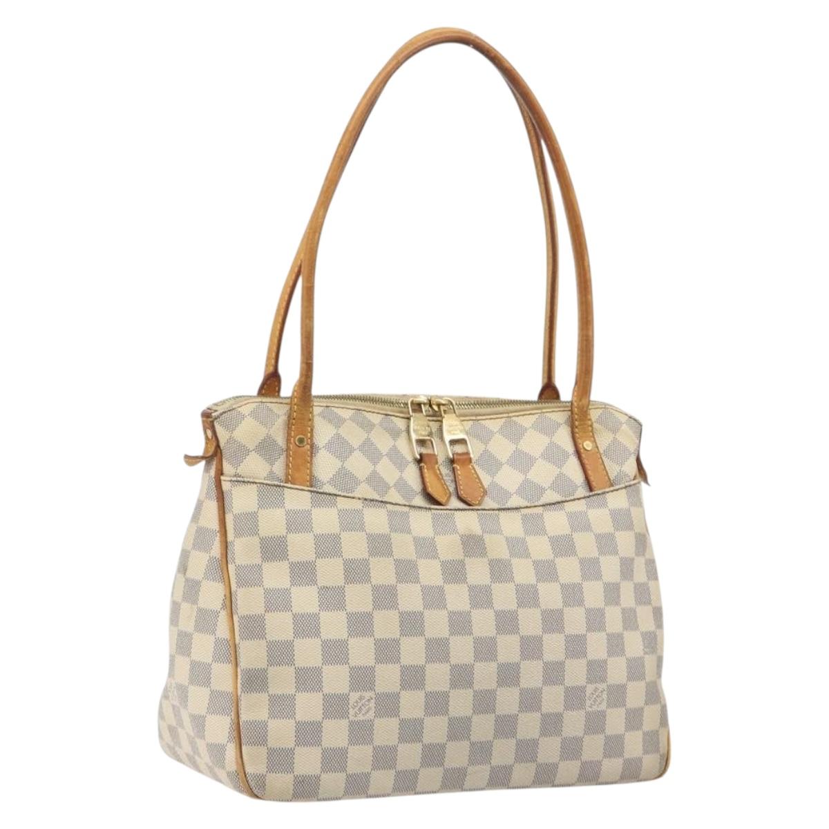 LOUIS VUITTON Damier Azur Figueri PM Shoulder Bag N41176 LV Auth 197011