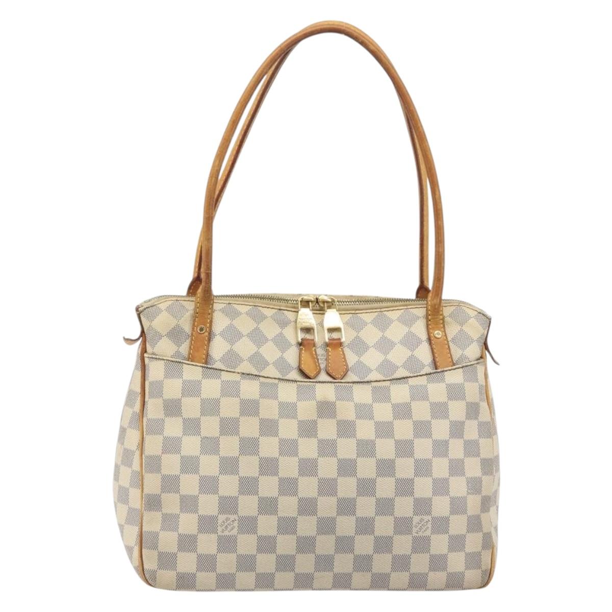 LOUIS VUITTON Damier Azur Figueri PM Shoulder Bag N41176 LV Auth 197011