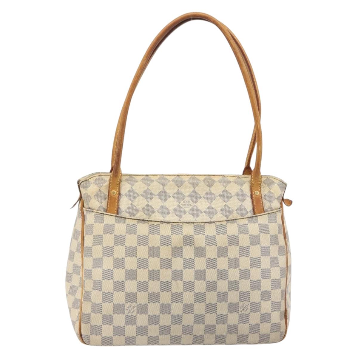LOUIS VUITTON Damier Azur Figueri PM Shoulder Bag N41176 LV Auth 197011