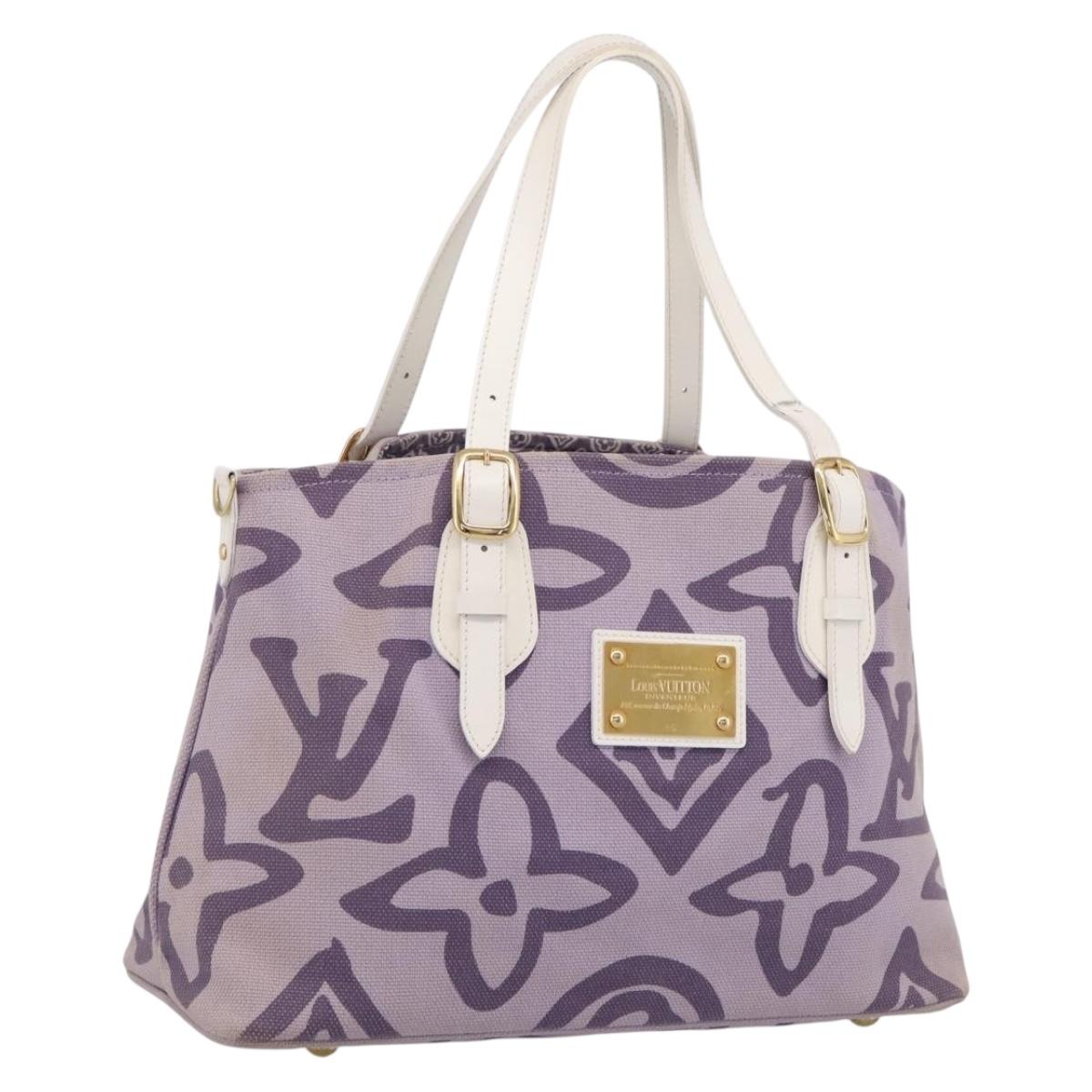LOUIS VUITTON Cruise Line Tai Sienne PM Canvas Purple Lila M95680 Auth 197012