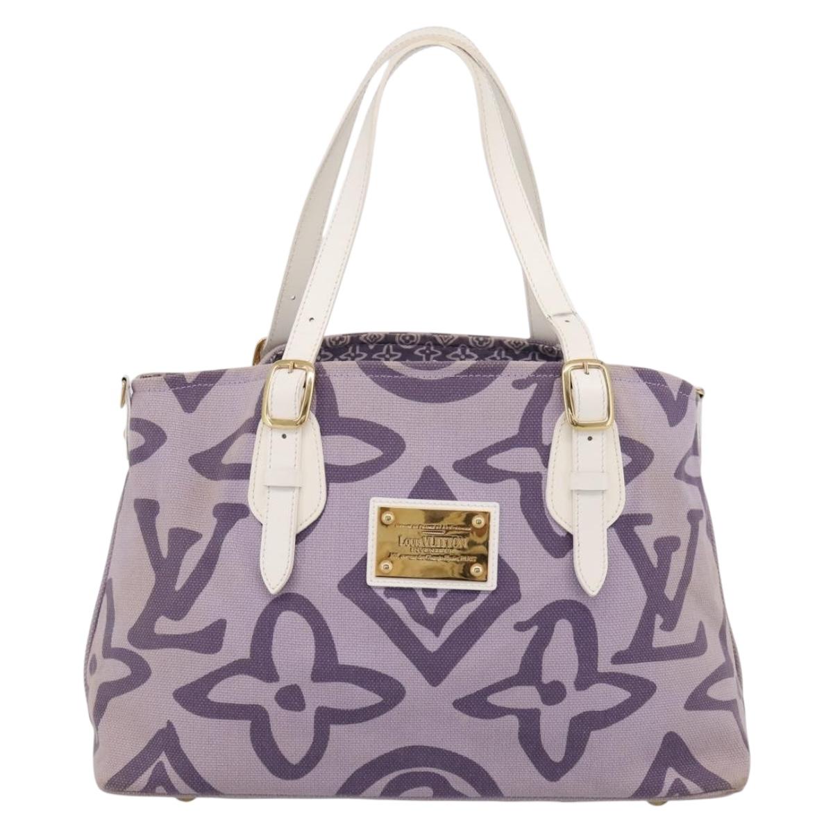 LOUIS VUITTON Cruise Line Tai Sienne PM Canvas Purple Lila M95680 Auth 197012