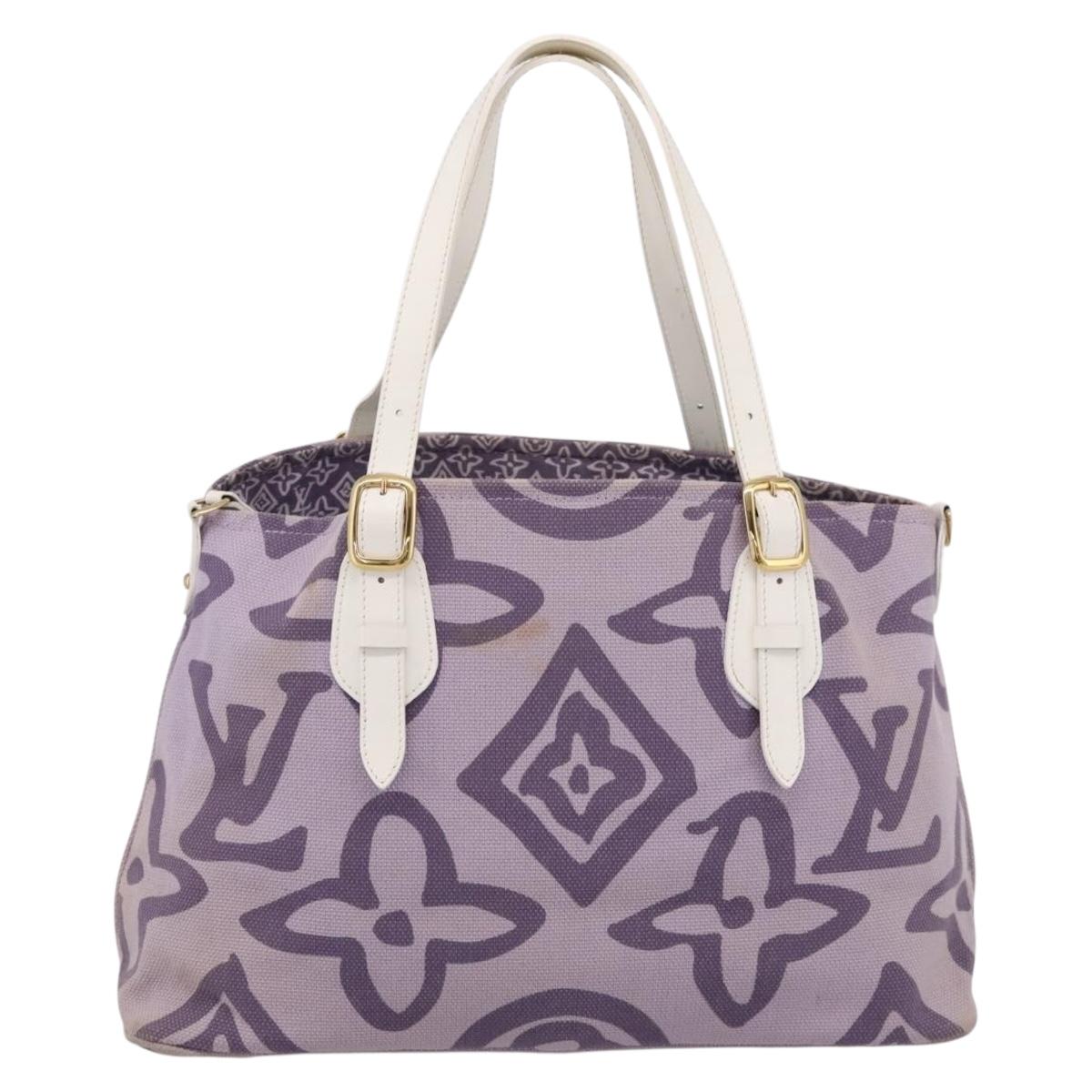LOUIS VUITTON Cruise Line Tai Sienne PM Canvas Purple Lila M95680 Auth 197012