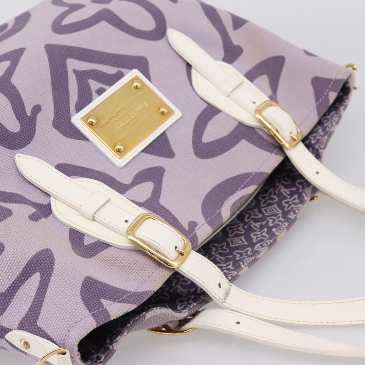 LOUIS VUITTON Cruise Line Tai Sienne PM Canvas Purple Lila M95680 Auth 197012