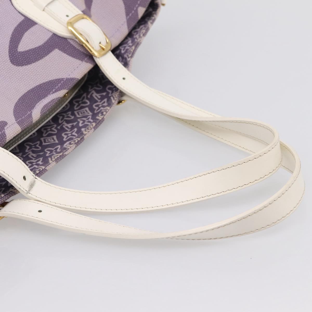 LOUIS VUITTON Cruise Line Tai Sienne PM Canvas Purple Lila M95680 Auth 197012
