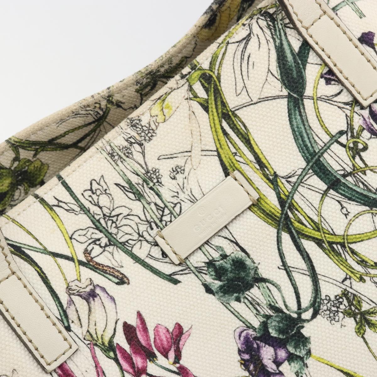 GUCCI Flora Tote Bag Canvas Multicolor 282439 Auth 197013A