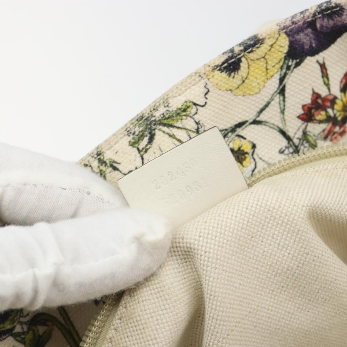 GUCCI Flora Tote Bag Canvas Multicolor 282439 Auth 197013A